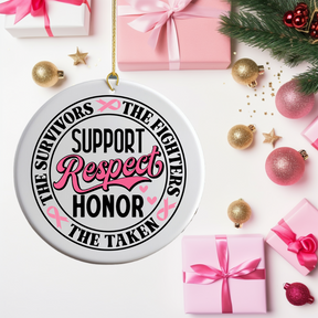 Breast Cancer Awareness Custom Ornament