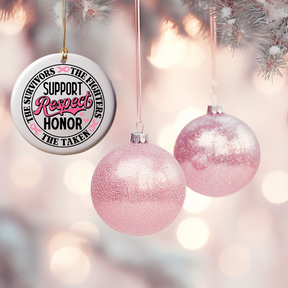 Breast Cancer Awareness Custom Ornament