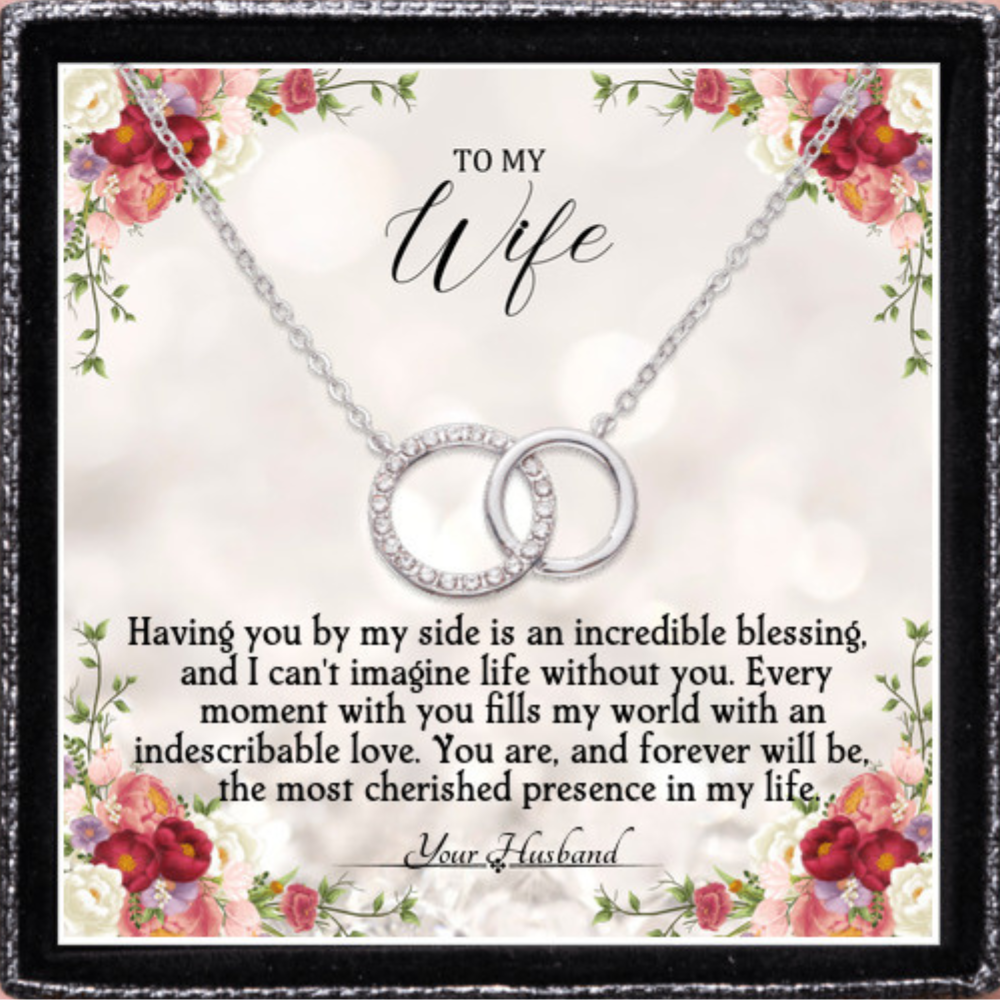 To My Wife Necklace - Gift For Wife Anniversary