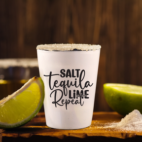 Salt Tequila Lime Repeat - Shot Glass