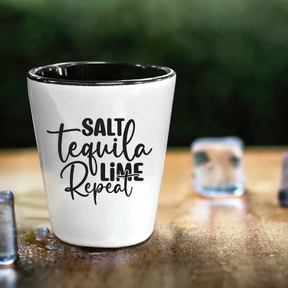 Salt Tequila Lime Repeat - Shot Glass