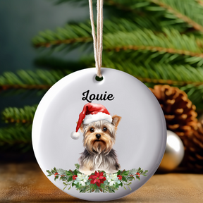 Personalized Dog Breed Ornament With Name - Dog Lover Gift