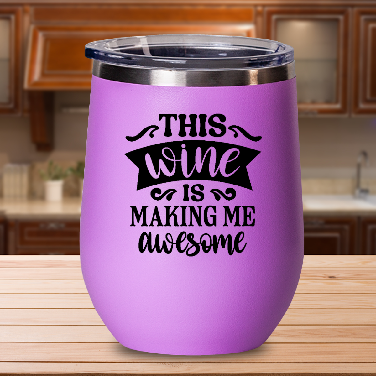 This Wine Is Making Me Awesome - 12oz Stainless Steel Insulated Wine Tumbler