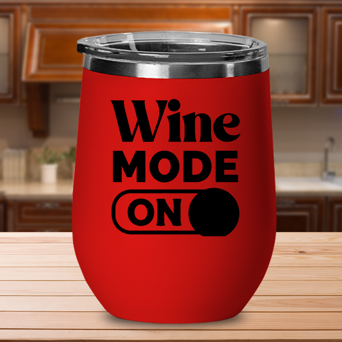 Wine Mode On - 12oz Stainless Steel Insulated Wine Tumbler