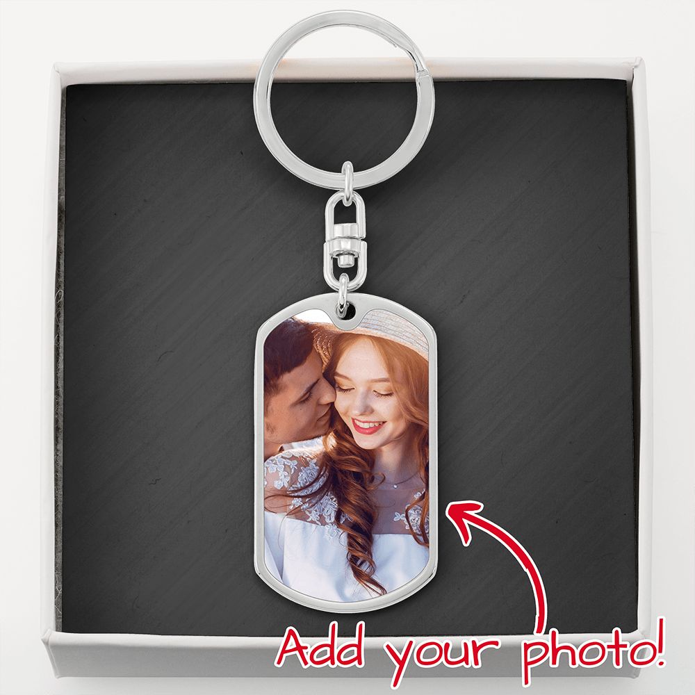 Personalized Engravable Photo Keychain