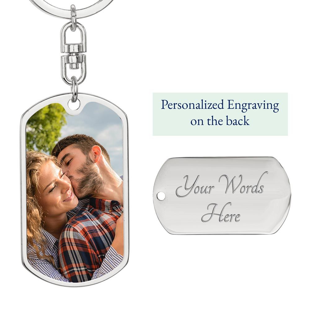 Personalized Engravable Photo Keychain