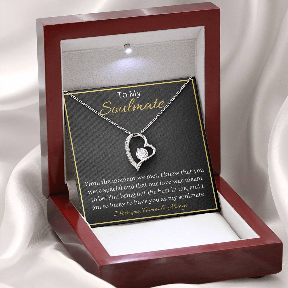 To My Soulmate Necklace - Gift For Anniversary Christmas Birthday Valentines