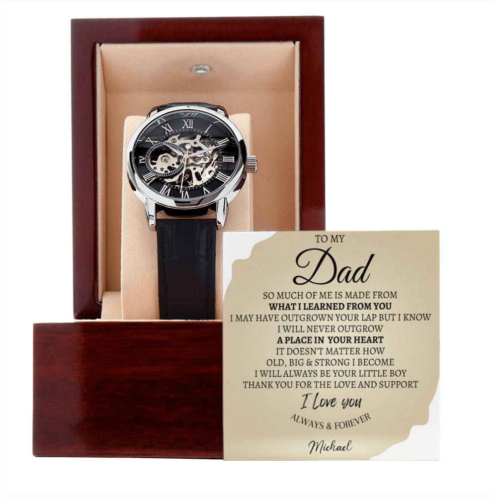 Men's Openwork Watch - Gift For Dad