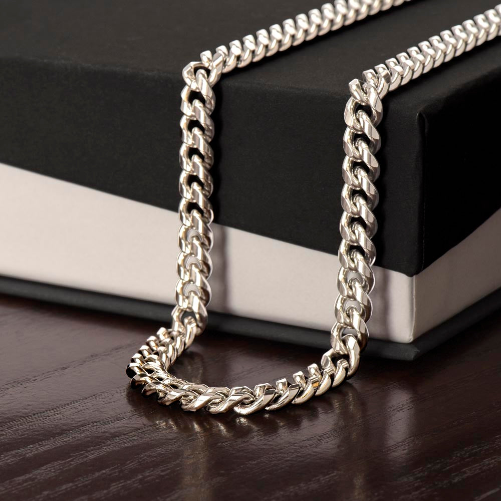 Cuban Link Promise Necklace for Him