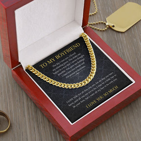 Cuban Link Promise Necklace for Boyfriend