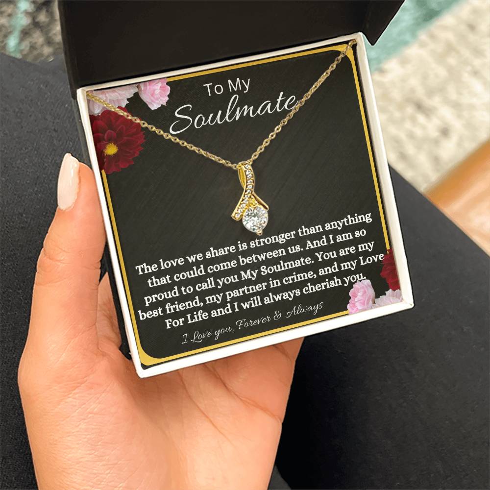 To My Soulmate Necklace - Gift For Anniversary Christmas Birthday Valentine's