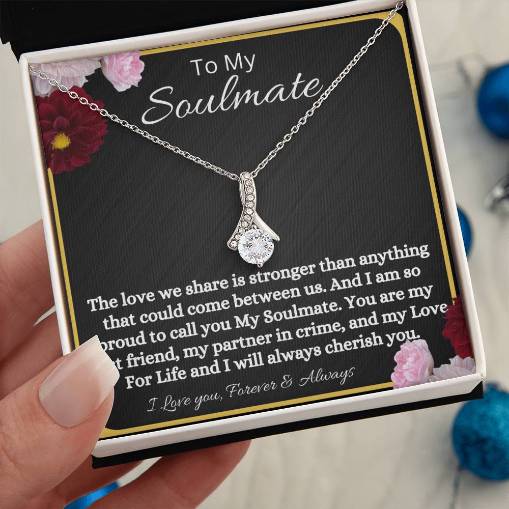 To My Soulmate Necklace - Gift For Anniversary Christmas Birthday Valentine's