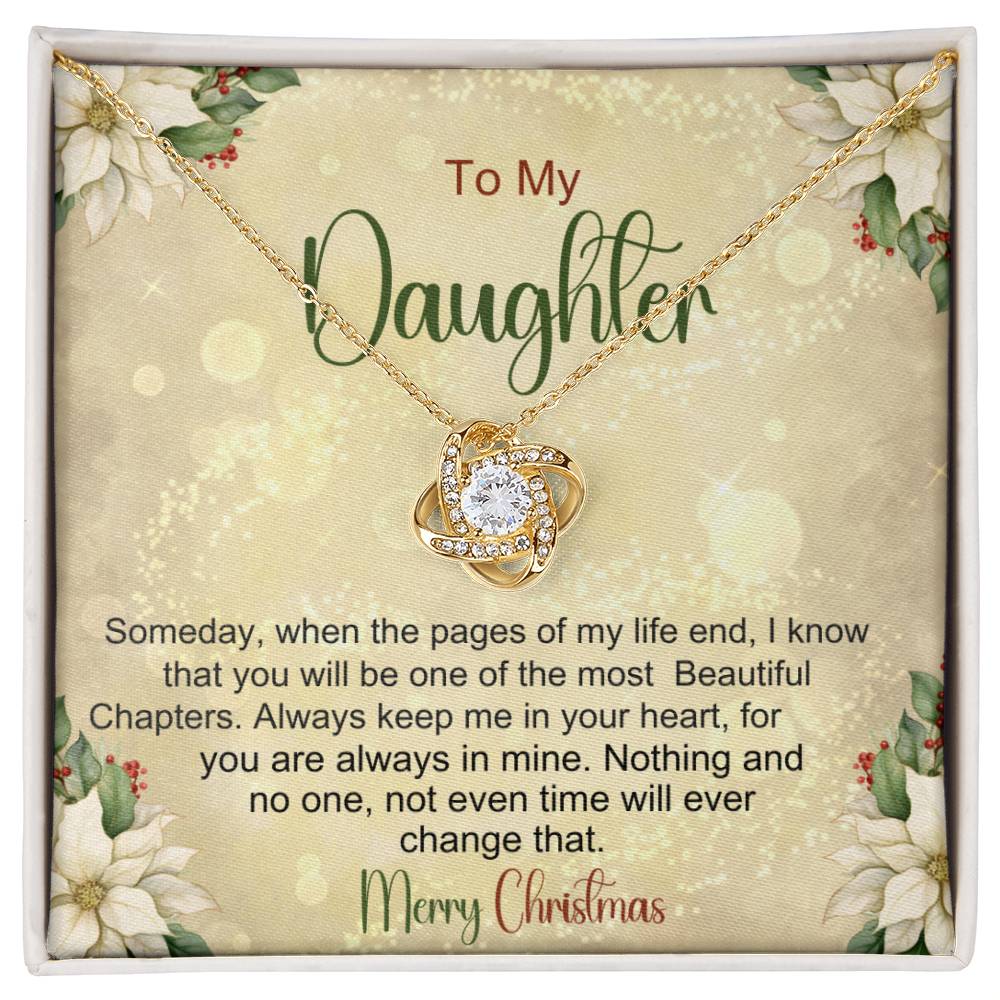 Daughter Necklace For Christmas - Gift From Mom or Dad