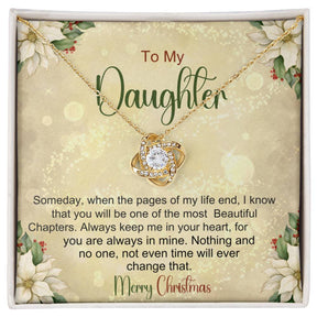 Daughter Necklace For Christmas - Gift From Mom or Dad