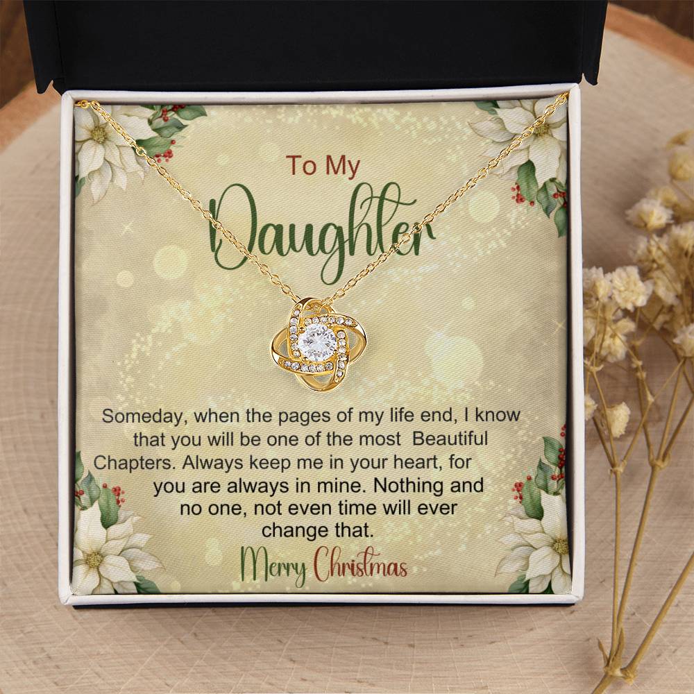 Daughter Necklace For Christmas - Gift From Mom or Dad