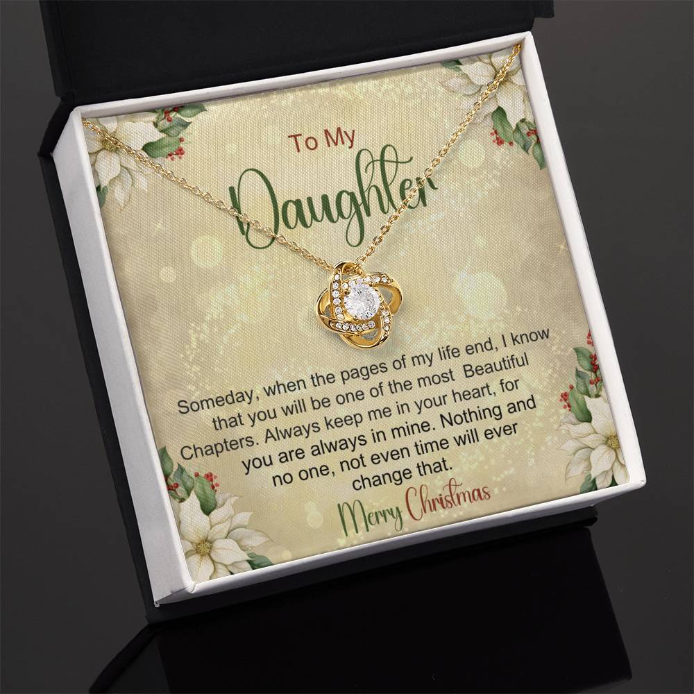 Daughter Necklace For Christmas - Gift From Mom or Dad