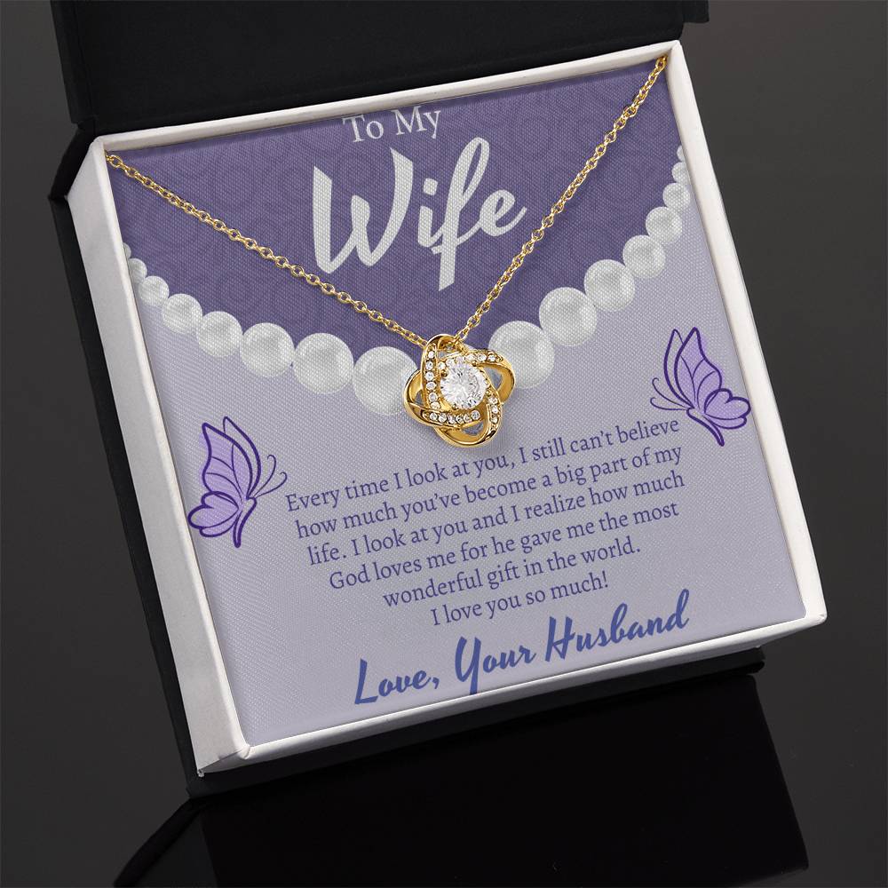 To My Wife Necklace - Gift For Wife