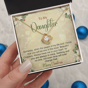 Daughter Necklace For Christmas - Gift From Mom or Dad