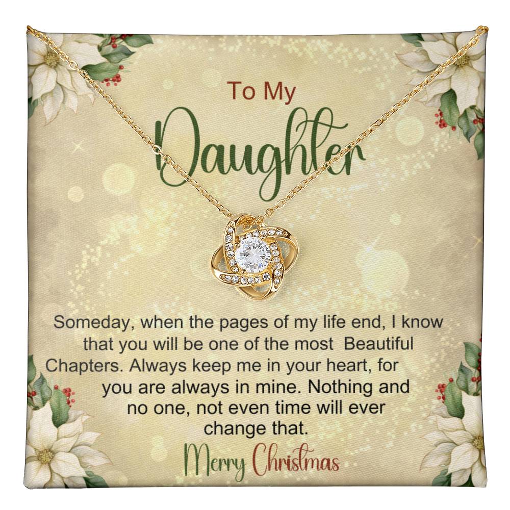 Daughter Necklace For Christmas - Gift From Mom or Dad