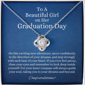 Graduation Necklace For her Graduate - Love Knot