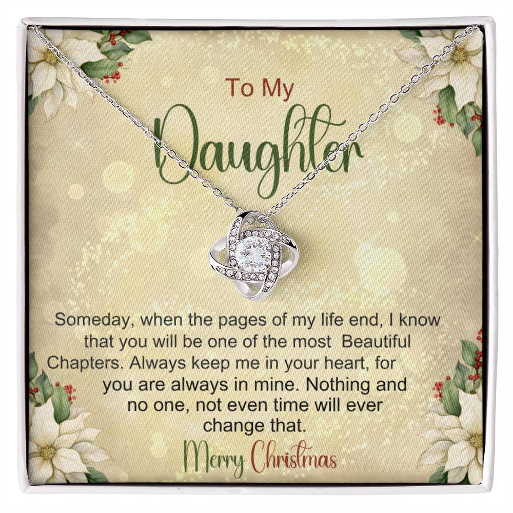 Daughter Necklace For Christmas - Gift From Mom or Dad