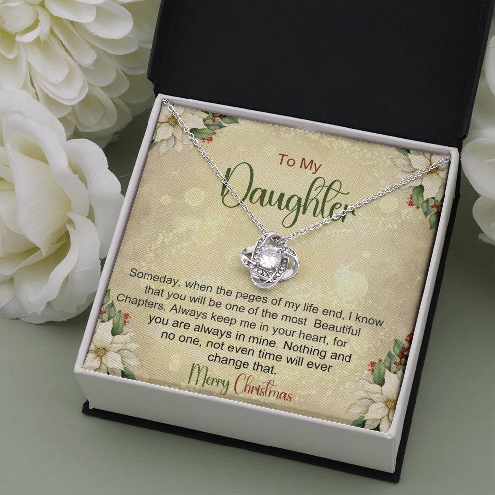 Daughter Necklace For Christmas - Gift From Mom or Dad