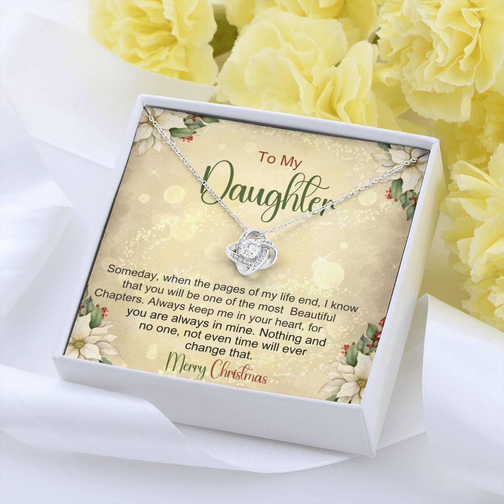 Daughter Necklace For Christmas - Gift From Mom or Dad