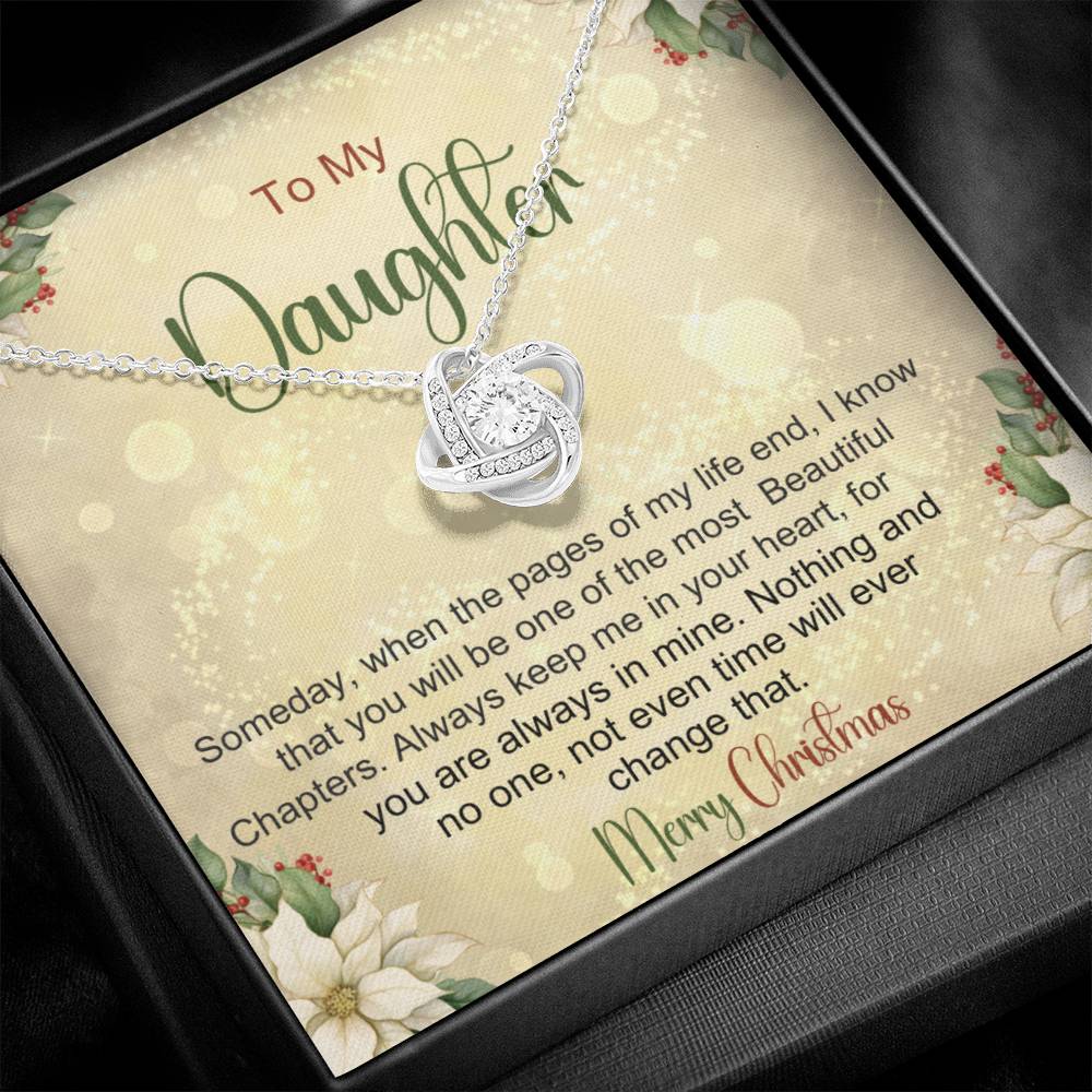 Daughter Necklace For Christmas - Gift From Mom or Dad