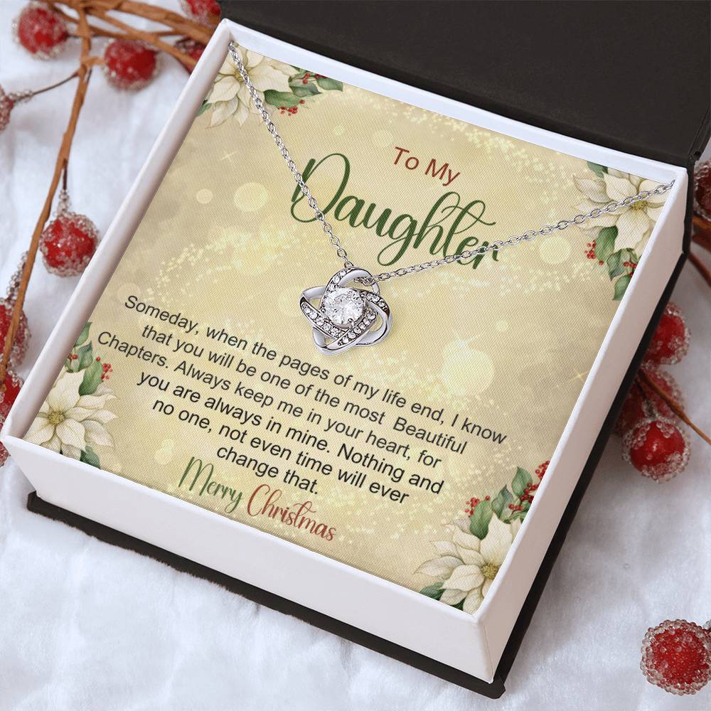 Daughter Necklace For Christmas - Gift From Mom or Dad