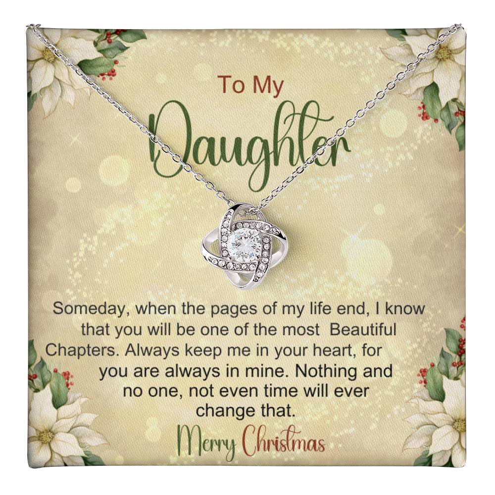 Daughter Necklace For Christmas - Gift From Mom or Dad