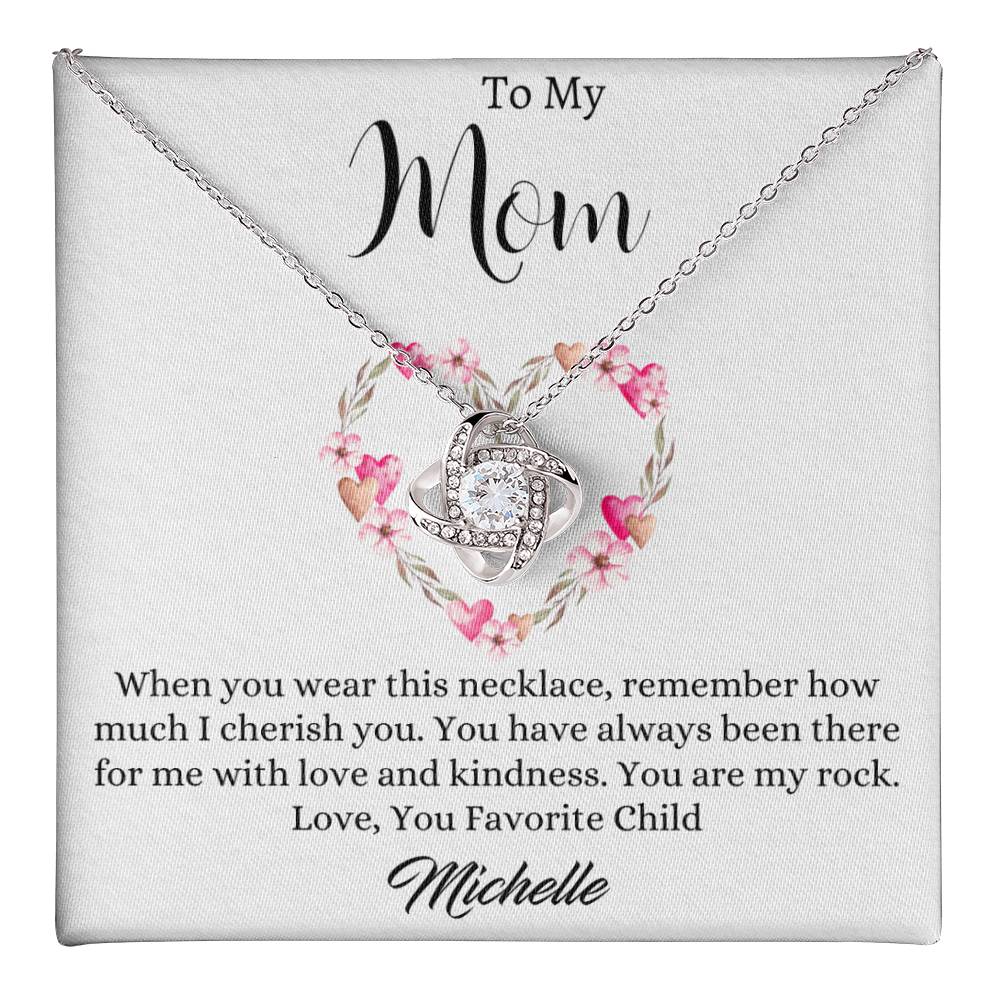 To My Mom Necklace - Gift For Mom