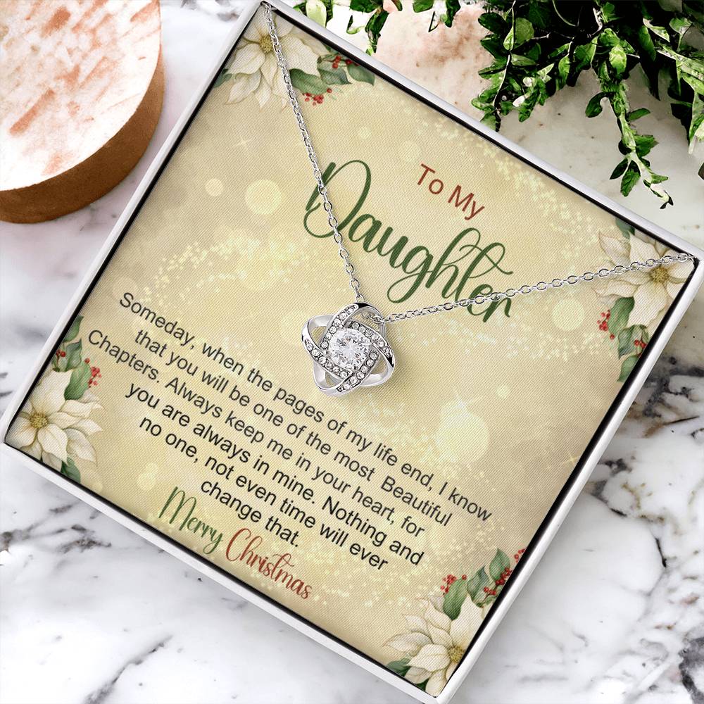 Daughter Necklace For Christmas - Gift From Mom or Dad