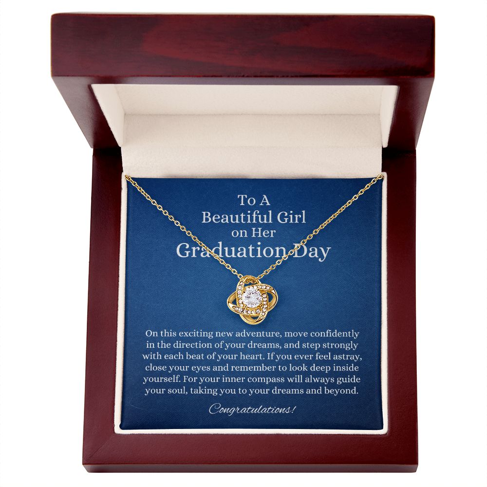 Graduation Necklace For her Graduate - Love Knot