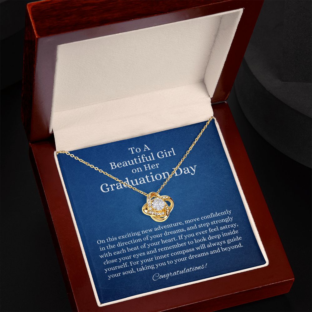 Graduation Necklace For her Graduate - Love Knot