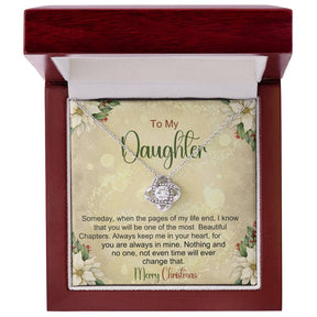 Daughter Necklace For Christmas - Gift From Mom or Dad