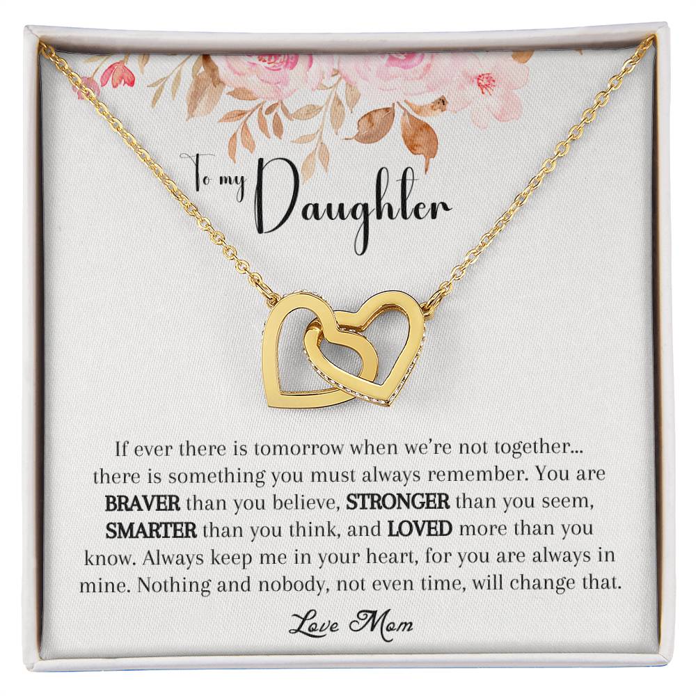 Interlocking Hearts Necklace To Daughter From Mom