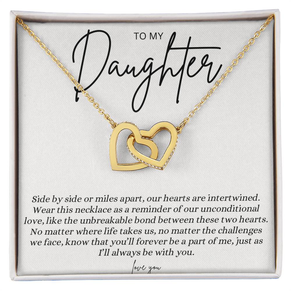 Daughter Necklace From Mom And Dad - Daughter Gifts  Heart Shaped Necklace