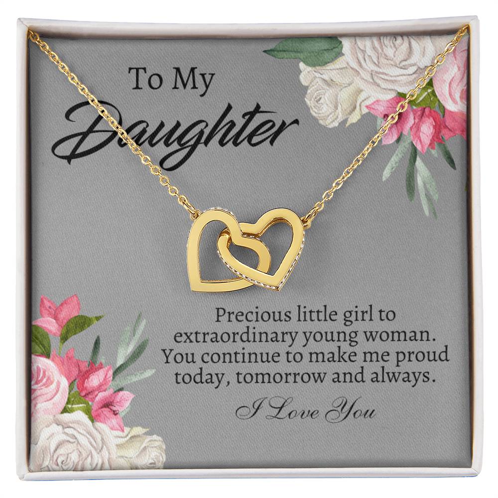 To My Daughter Necklace - Gift From Mom or Dad
