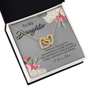 To My Daughter Necklace - Gift From Mom or Dad