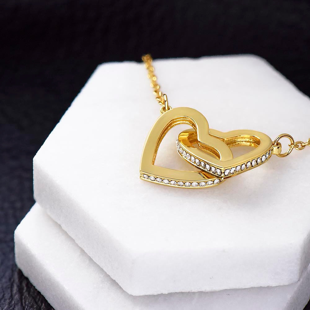 Interlocking Heart Necklace To Daughter From Dad