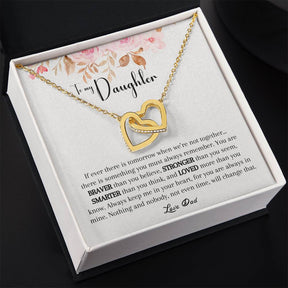 Interlocking Heart Necklace To Daughter From Dad