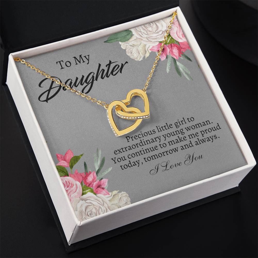 To My Daughter Necklace - Gift From Mom or Dad