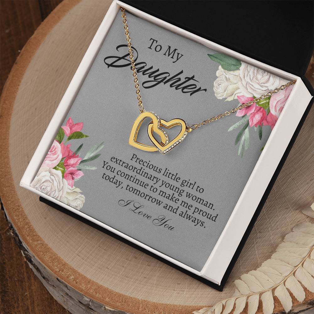 To My Daughter Necklace - Gift From Mom or Dad