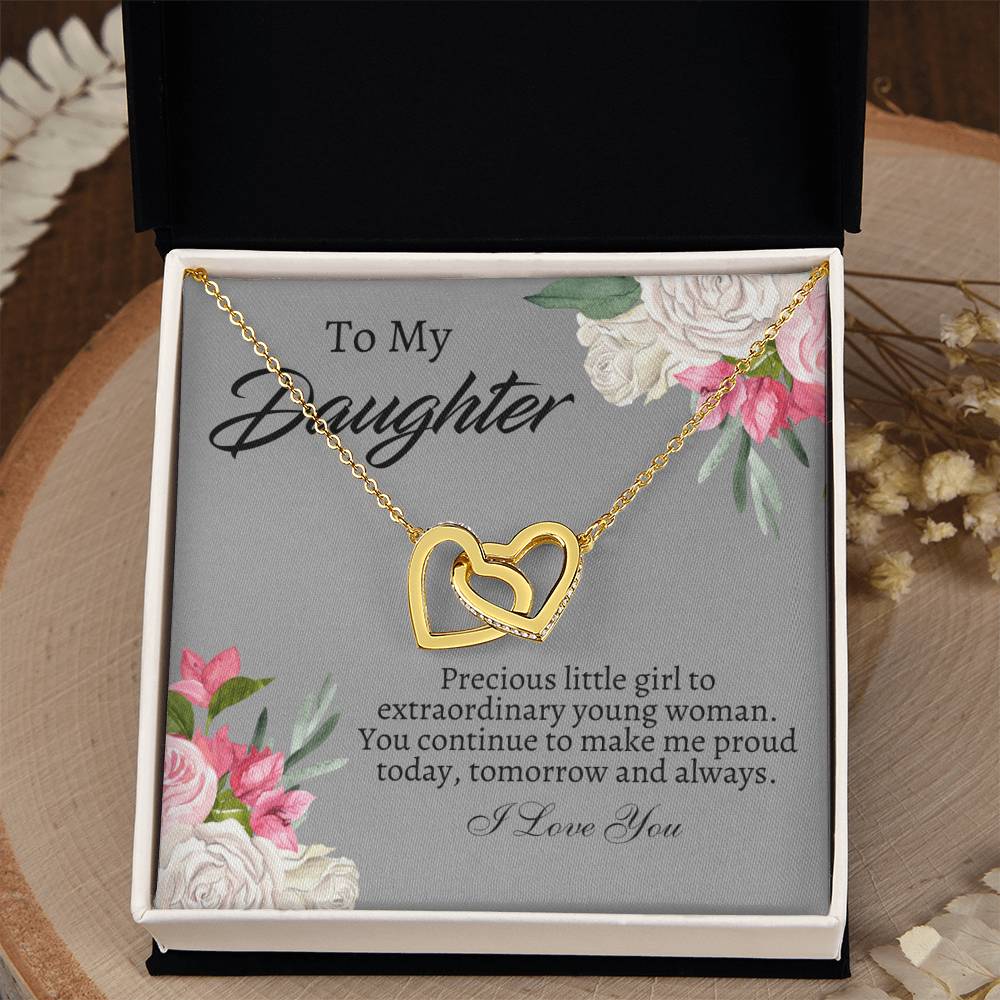 To My Daughter Necklace - Gift From Mom or Dad