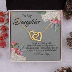 To My Daughter Necklace - Gift From Mom or Dad