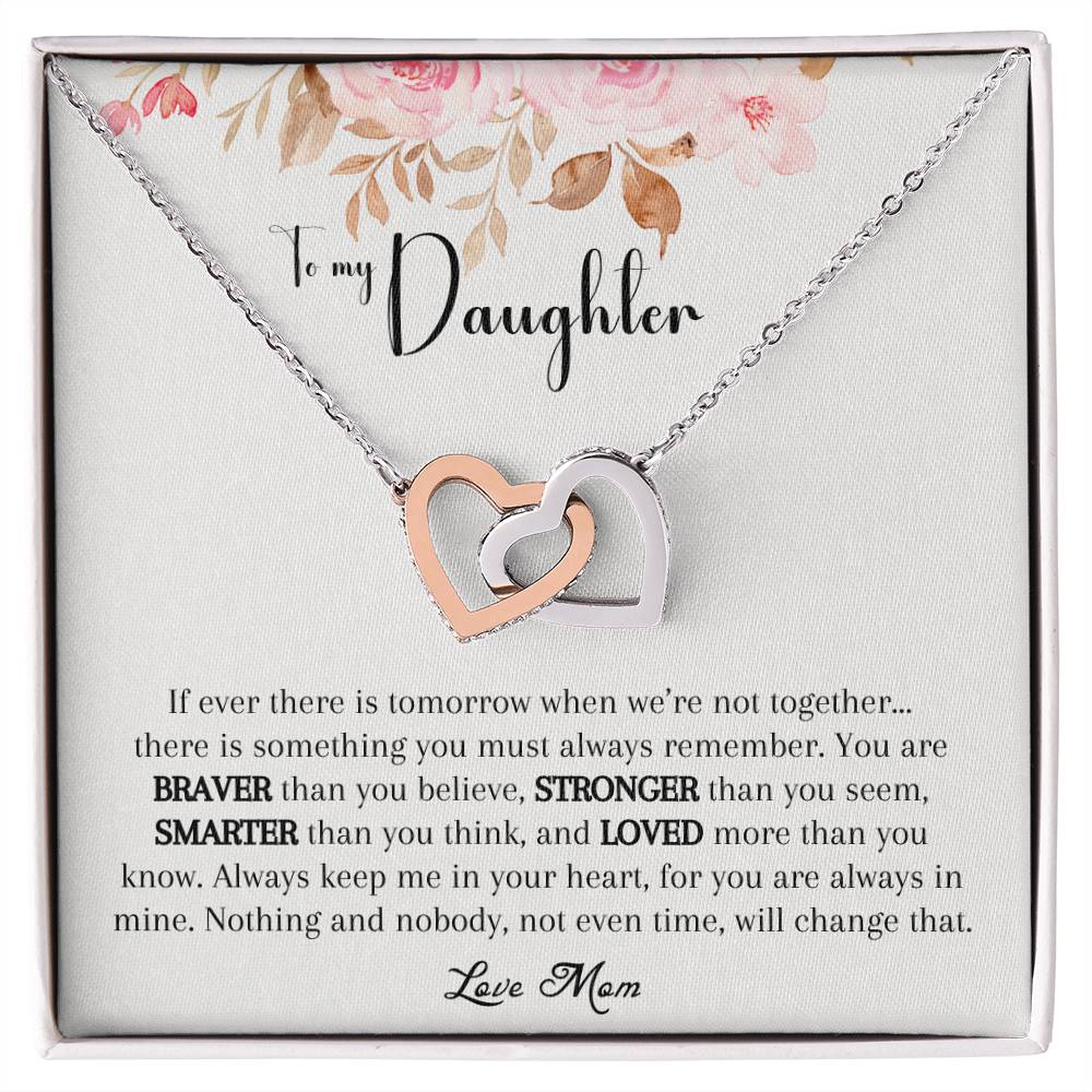 Interlocking Hearts Necklace To Daughter From Mom