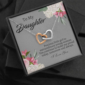 To My Daughter Necklace - Gift From Mom or Dad