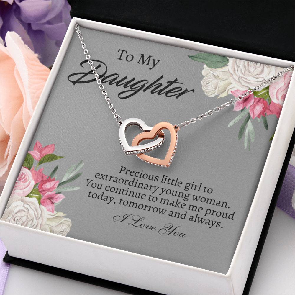 To My Daughter Necklace - Gift From Mom or Dad