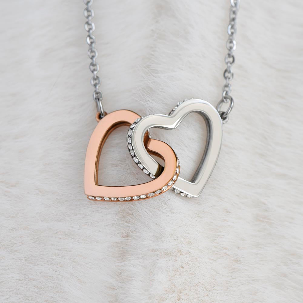 Interlocking Hearts Necklace - Gift To Niece