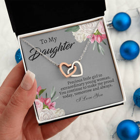 To My Daughter Necklace - Gift From Mom or Dad